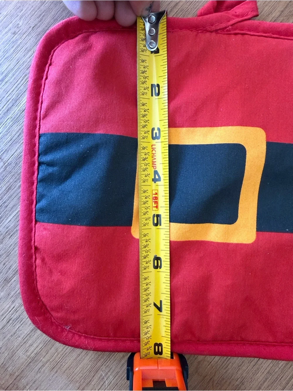Target Red Santa Belt Pot Holder